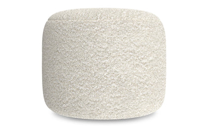 White | Chantal Round Pouf