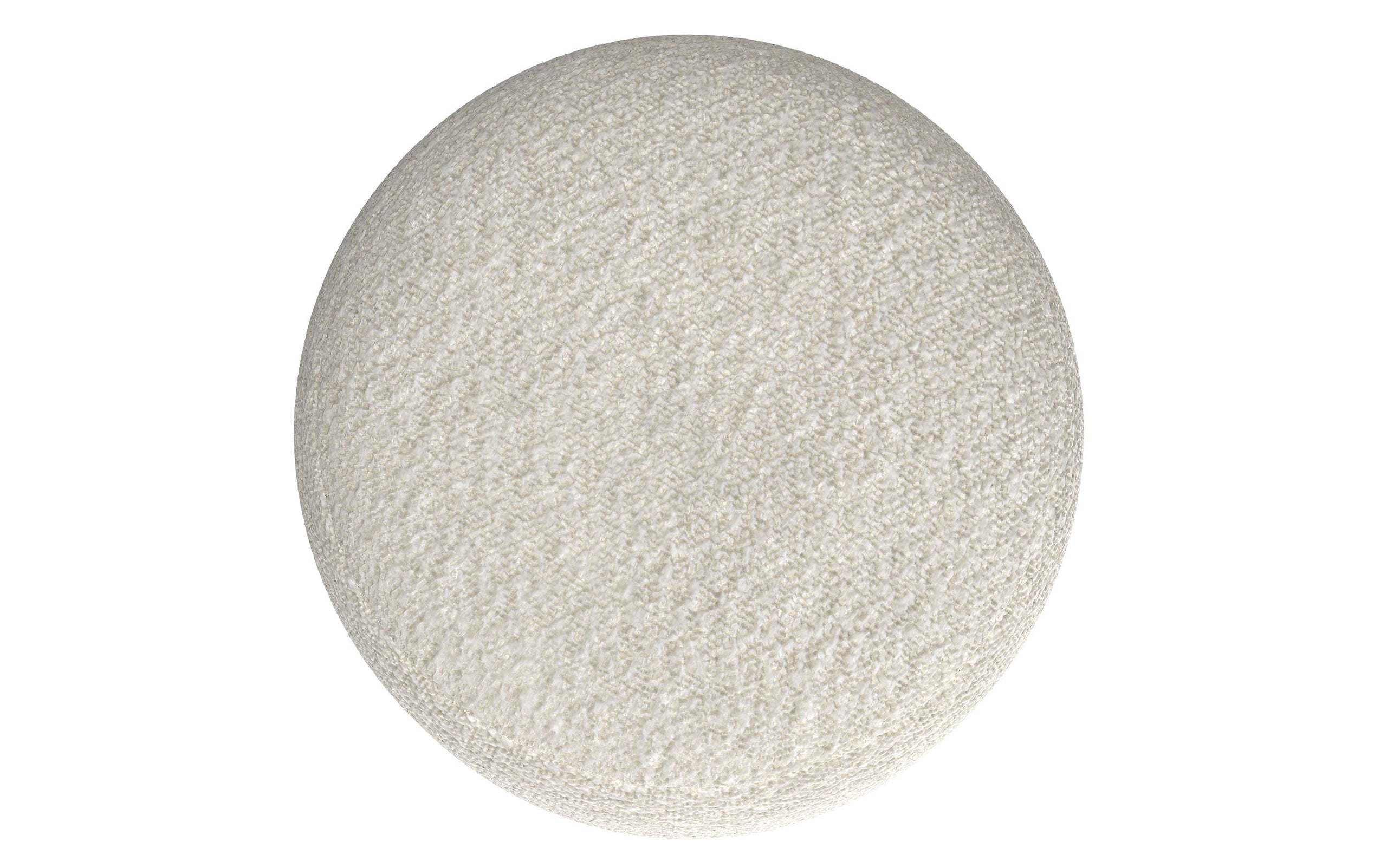 White | Chantal Round Pouf