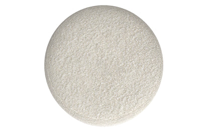 White | Chantal Round Pouf