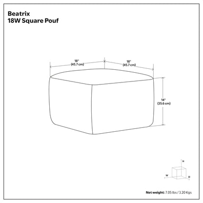 Multi-Color | Beatrix Square Pouf