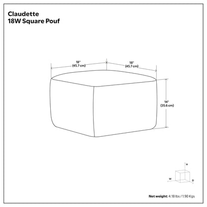 Multi-Color | Claudette Square Pouf