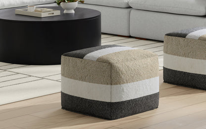 Multi-Color | Claudette Square Pouf
