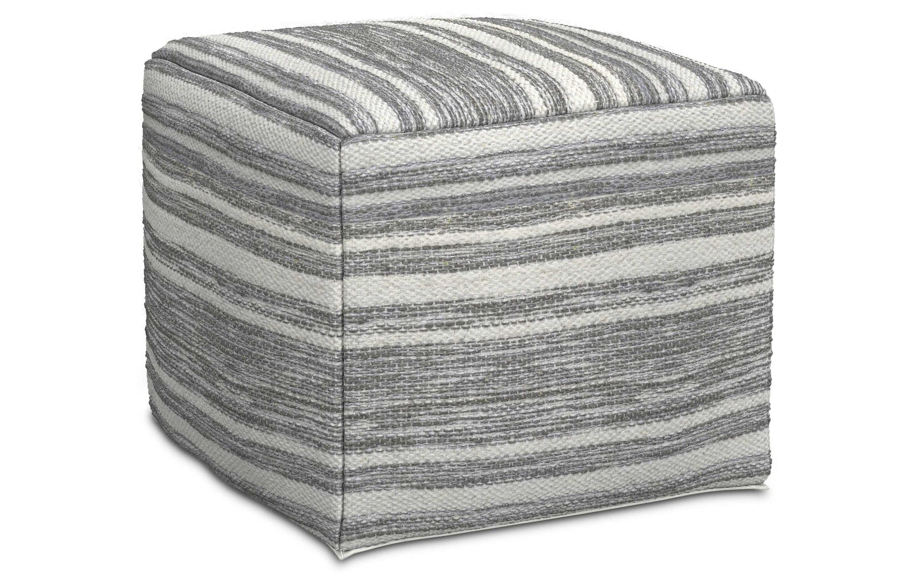 Carina Square Woven Pouf