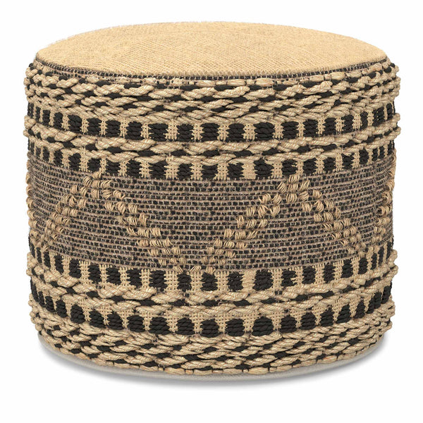 Stella Round Woven Pouf