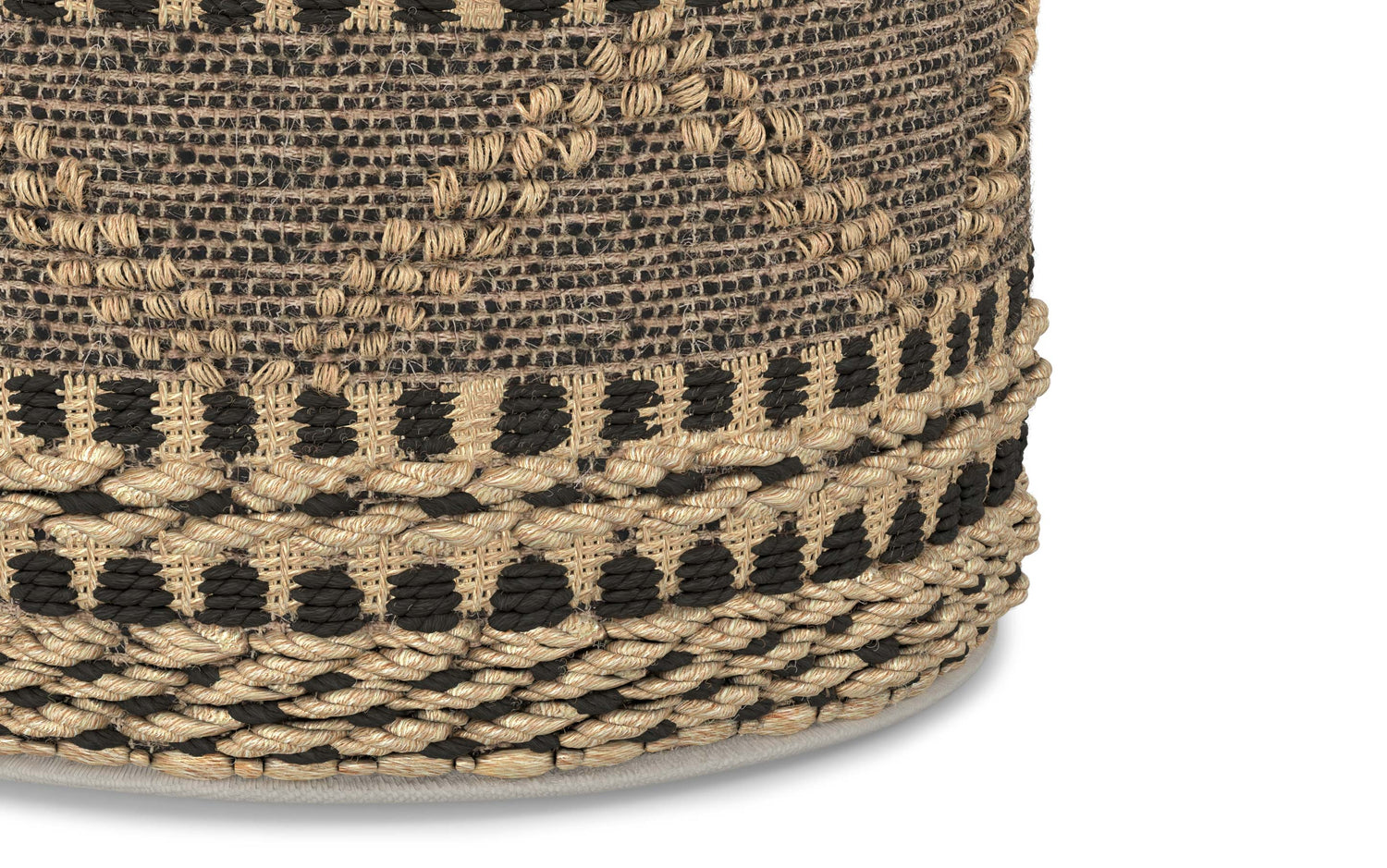 Stella Round Woven Pouf