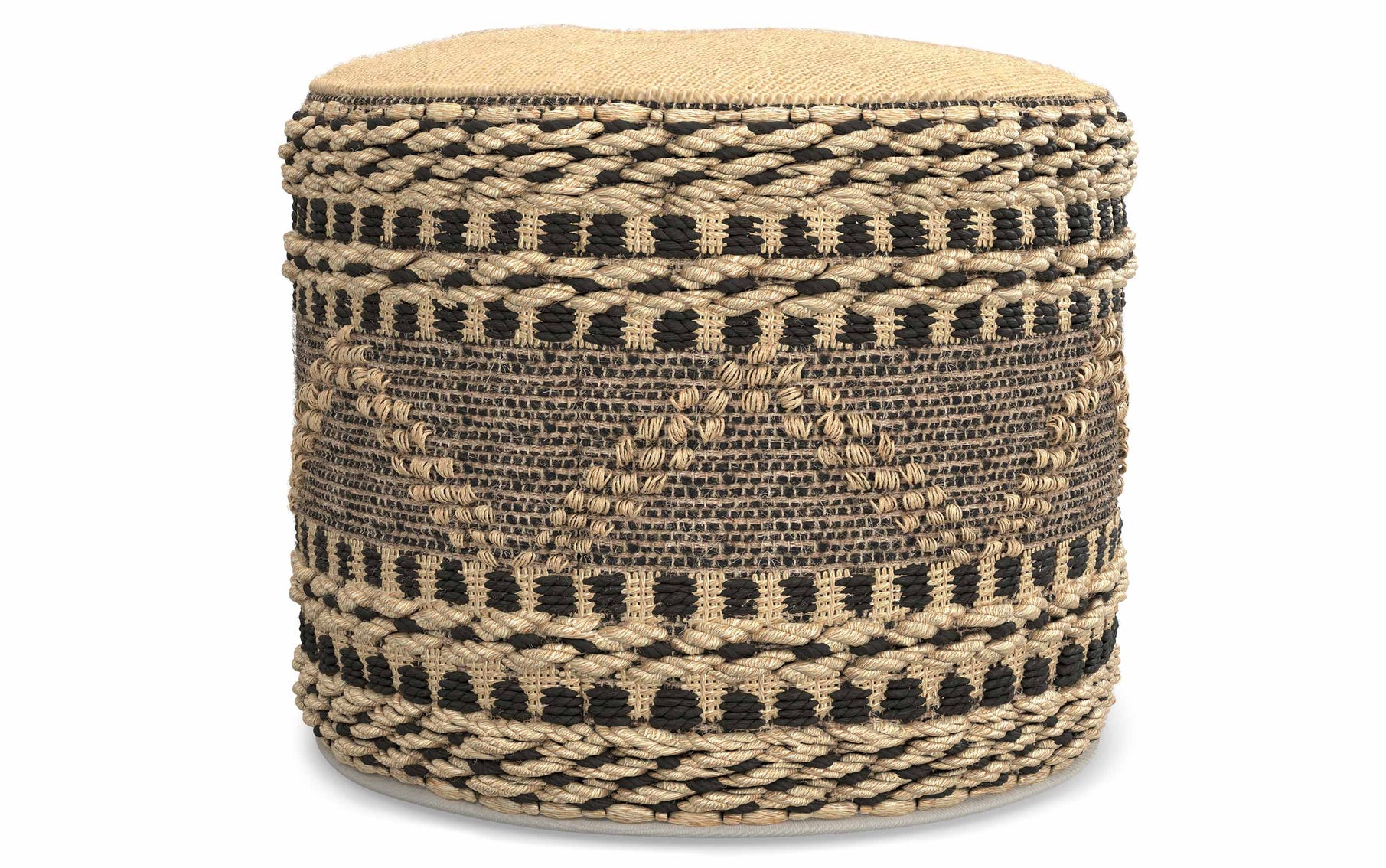 Stella Round Woven Pouf