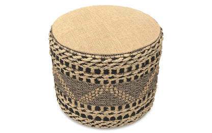 Stella Round Woven Pouf
