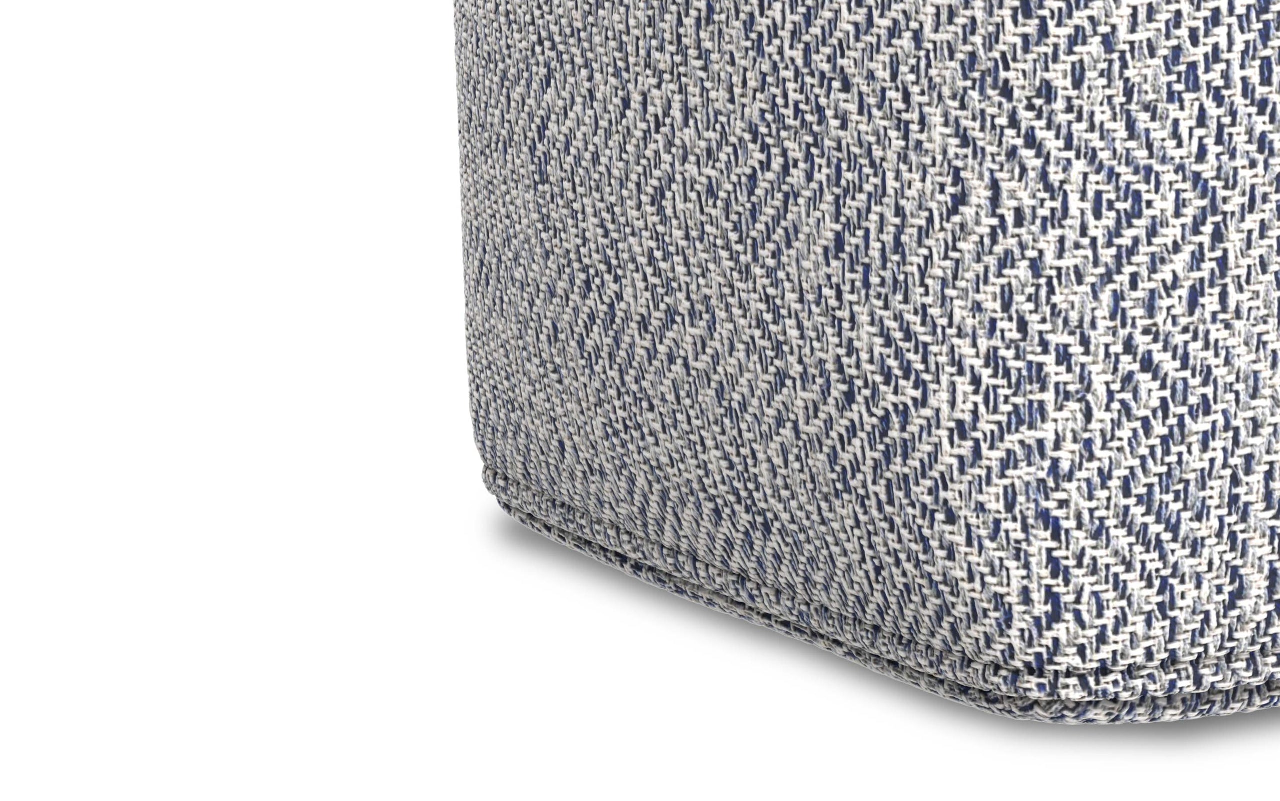 Denim Melange | Nate 18 inch Square Pouf