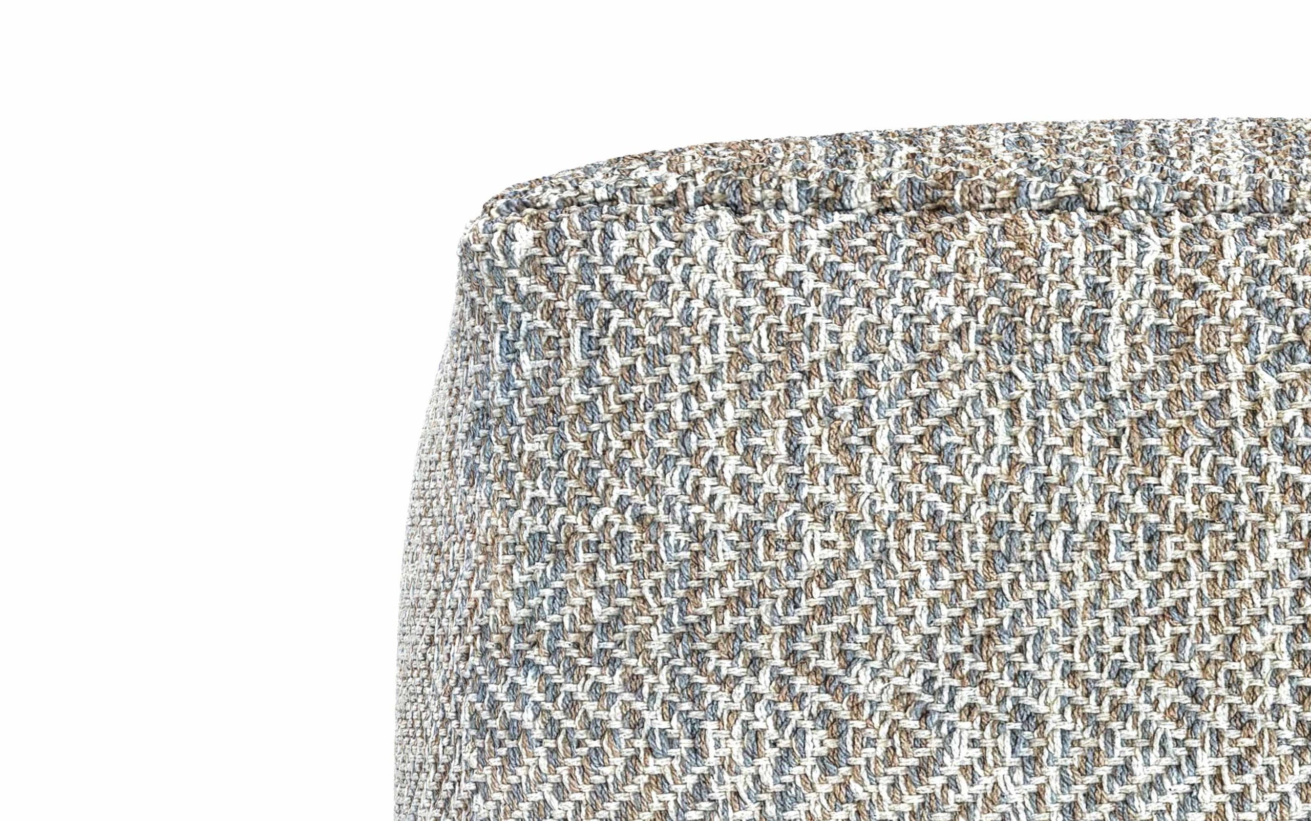 Grey Melange | Nate 18 inch Square Pouf