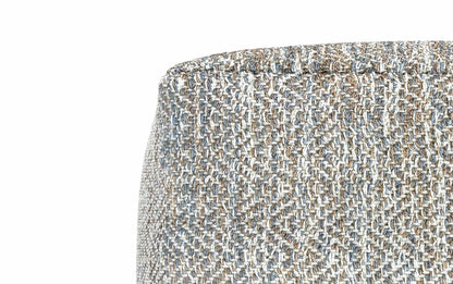 Grey Melange | Nate 18 inch Square Pouf
