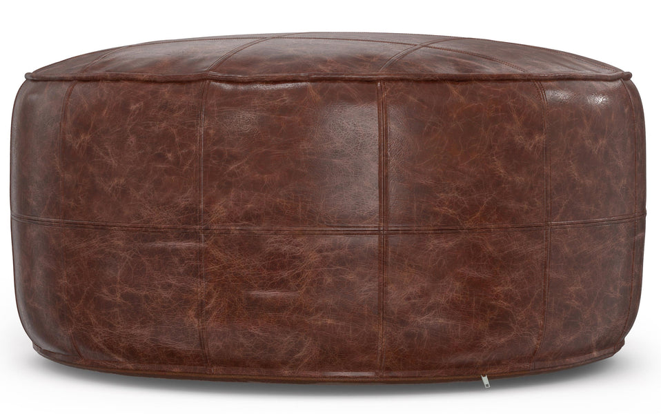 Connor 34 inch Round Coffee Table Pouf