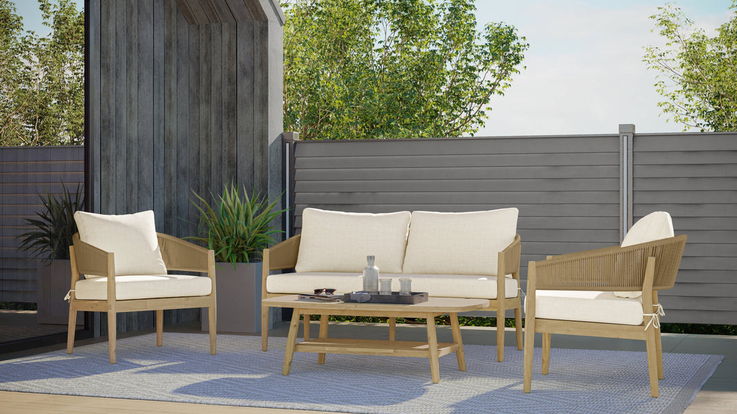 Bayshore 4 Piece Outdoor Conversation Set