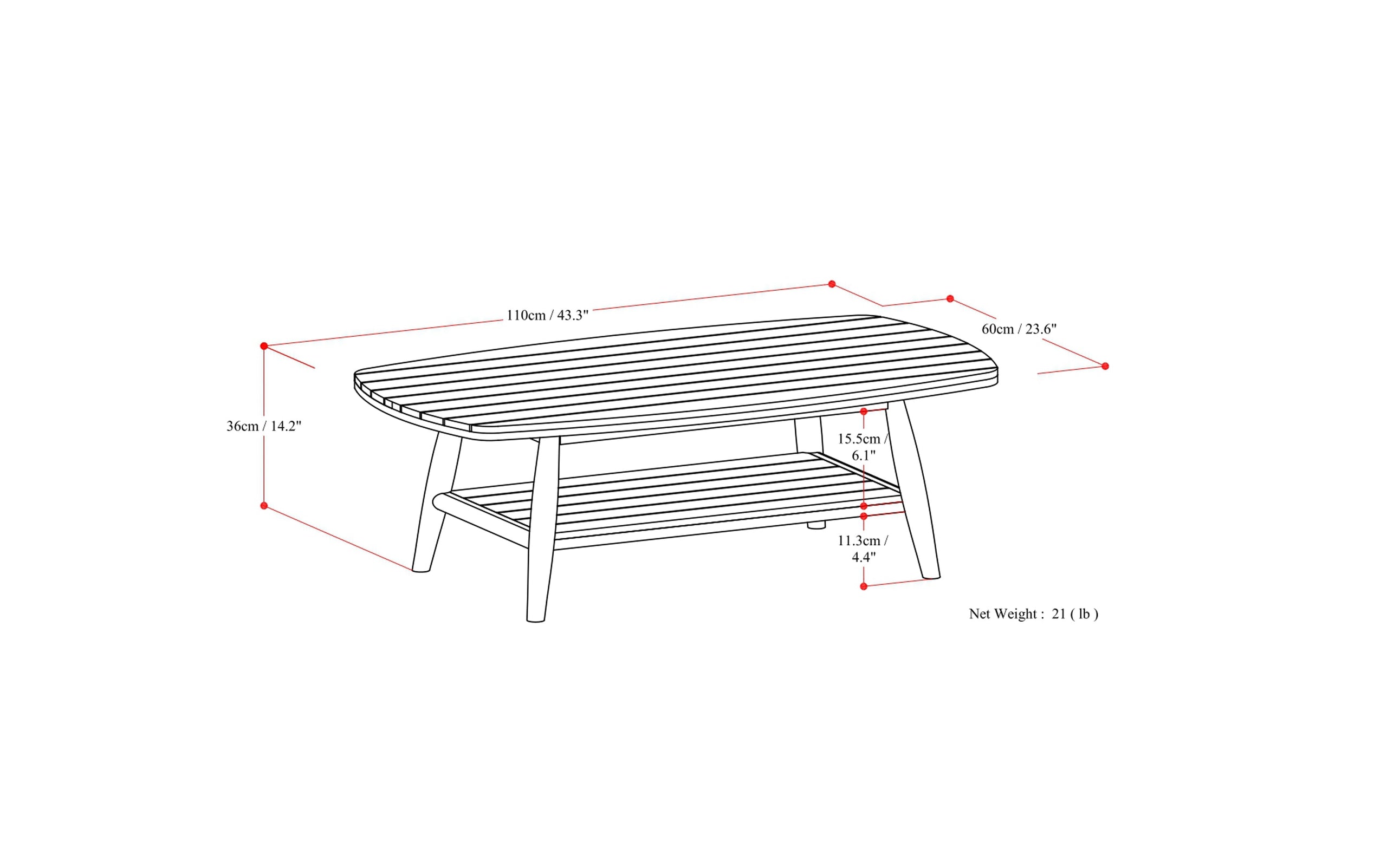 Bayshore Outdoor Coffee Table