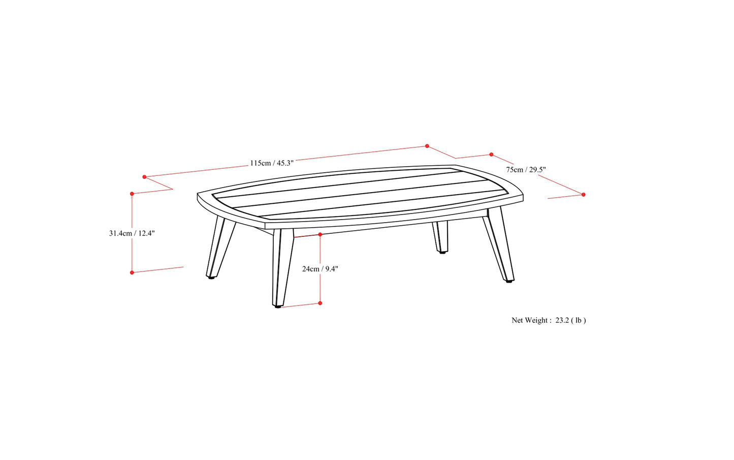 Parkside Outdoor Coffee Table