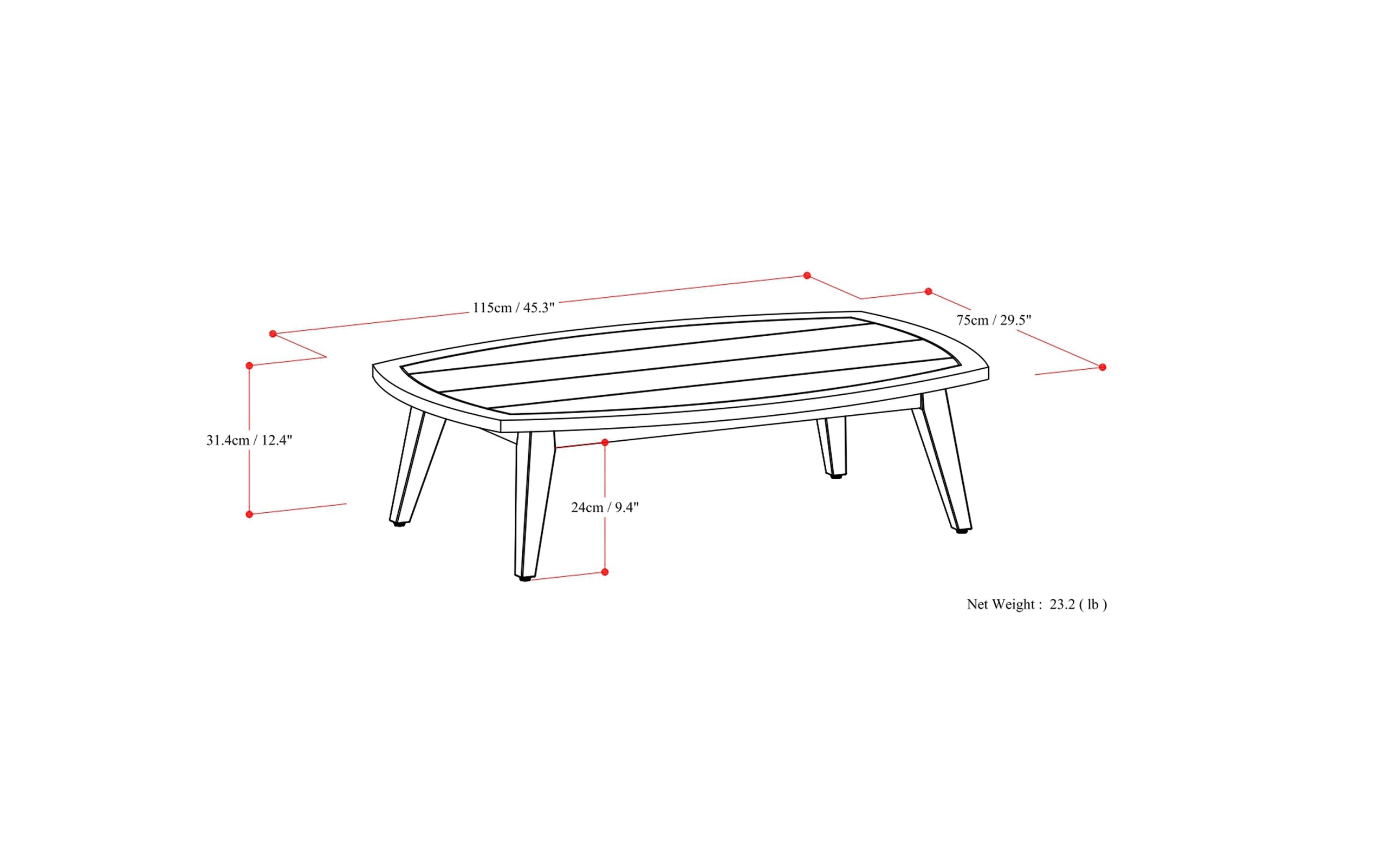 Parkside Outdoor Coffee Table