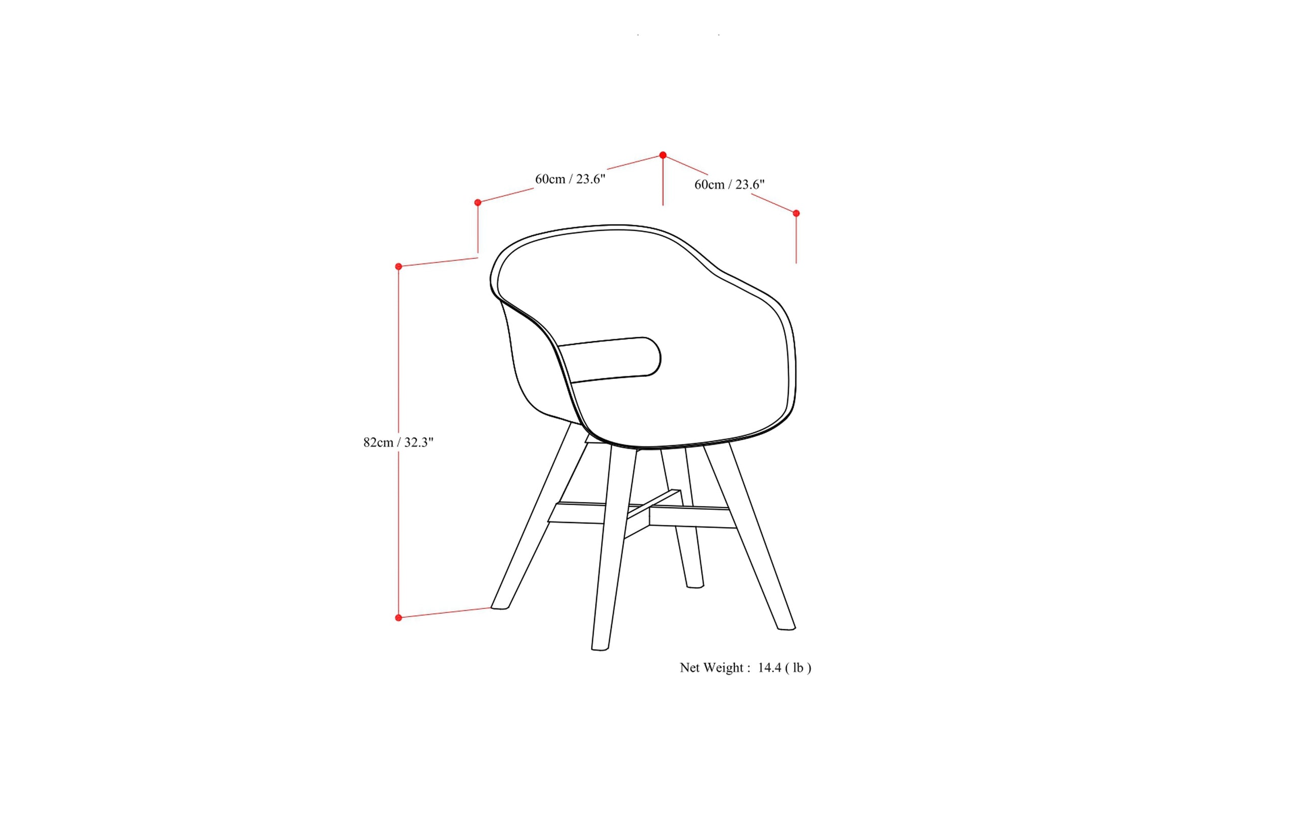 Taupe | Kona Outdoor Dining Chair in Recycled Plastic (Set of 2)