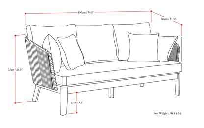 Carmel Outdoor Sofa