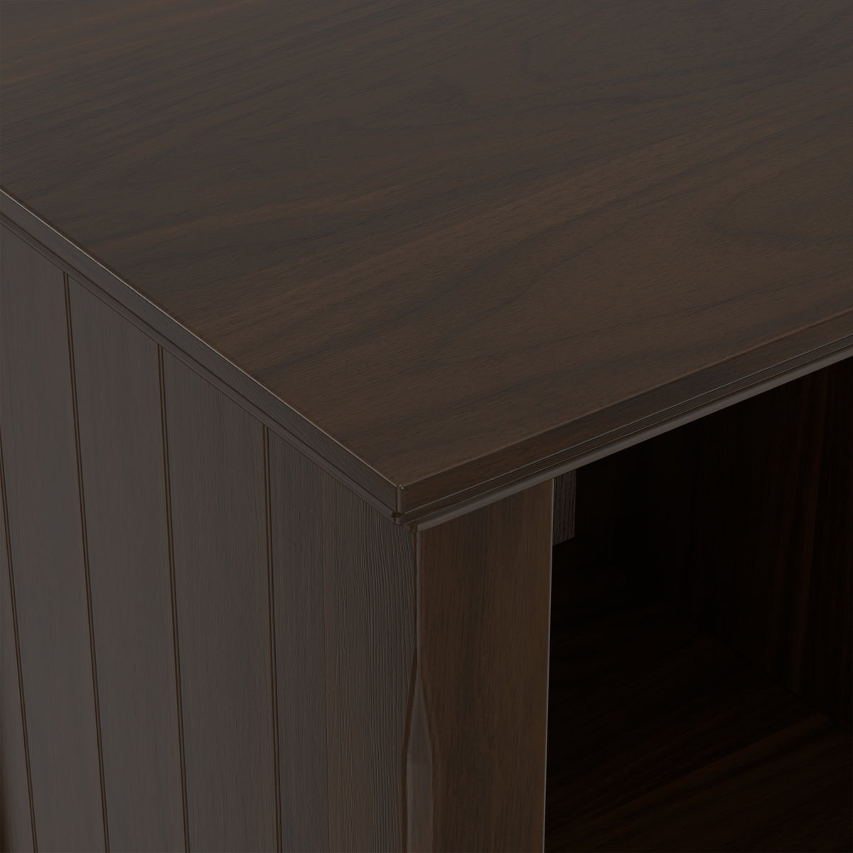 Brunette Brown | Acadian 8 Cube Storage Sofa Table