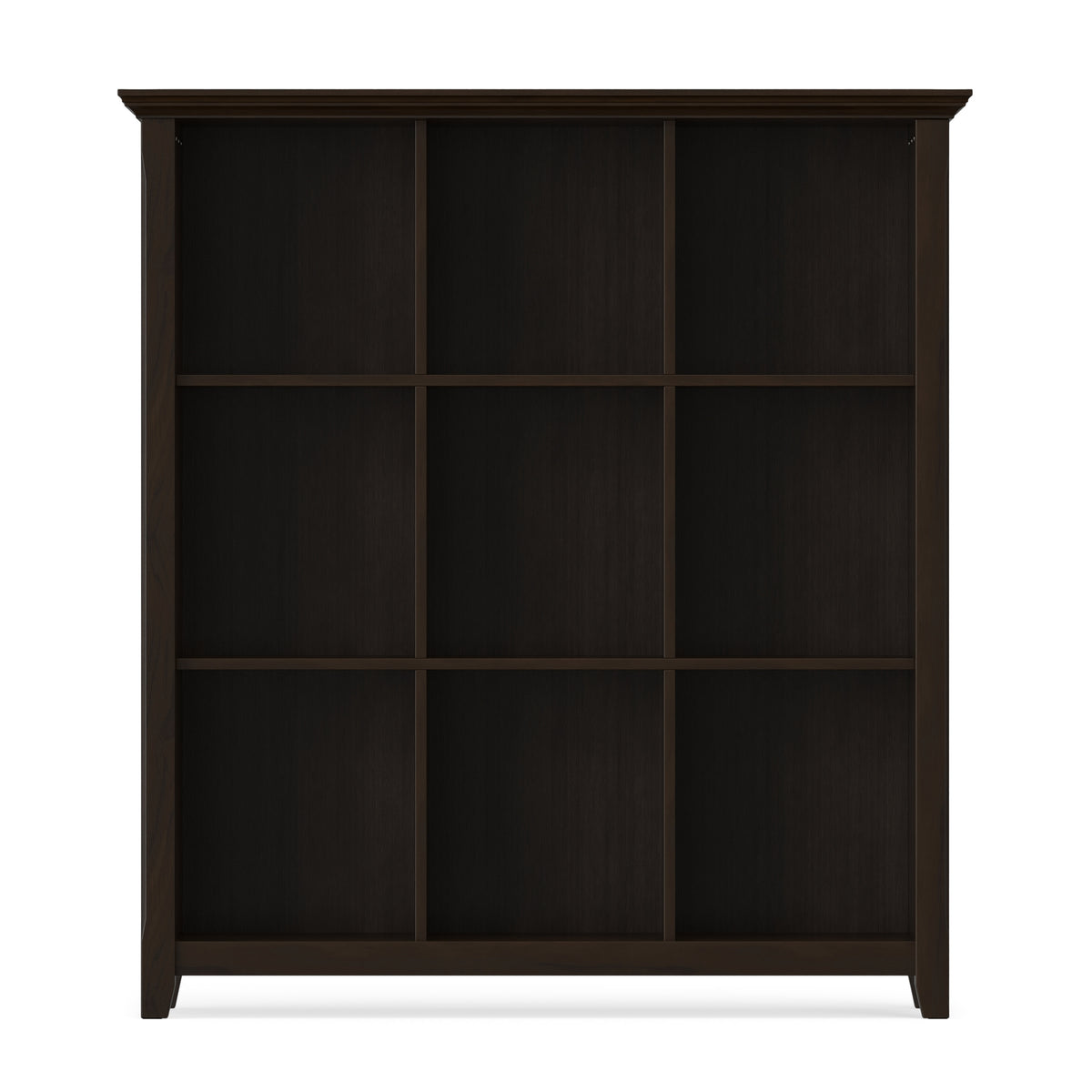 Brunette Brown | Acadian 9 Cube Bookcase
