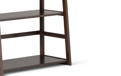 Brunette Brown | Acadian Ladder Shelf Bookcase