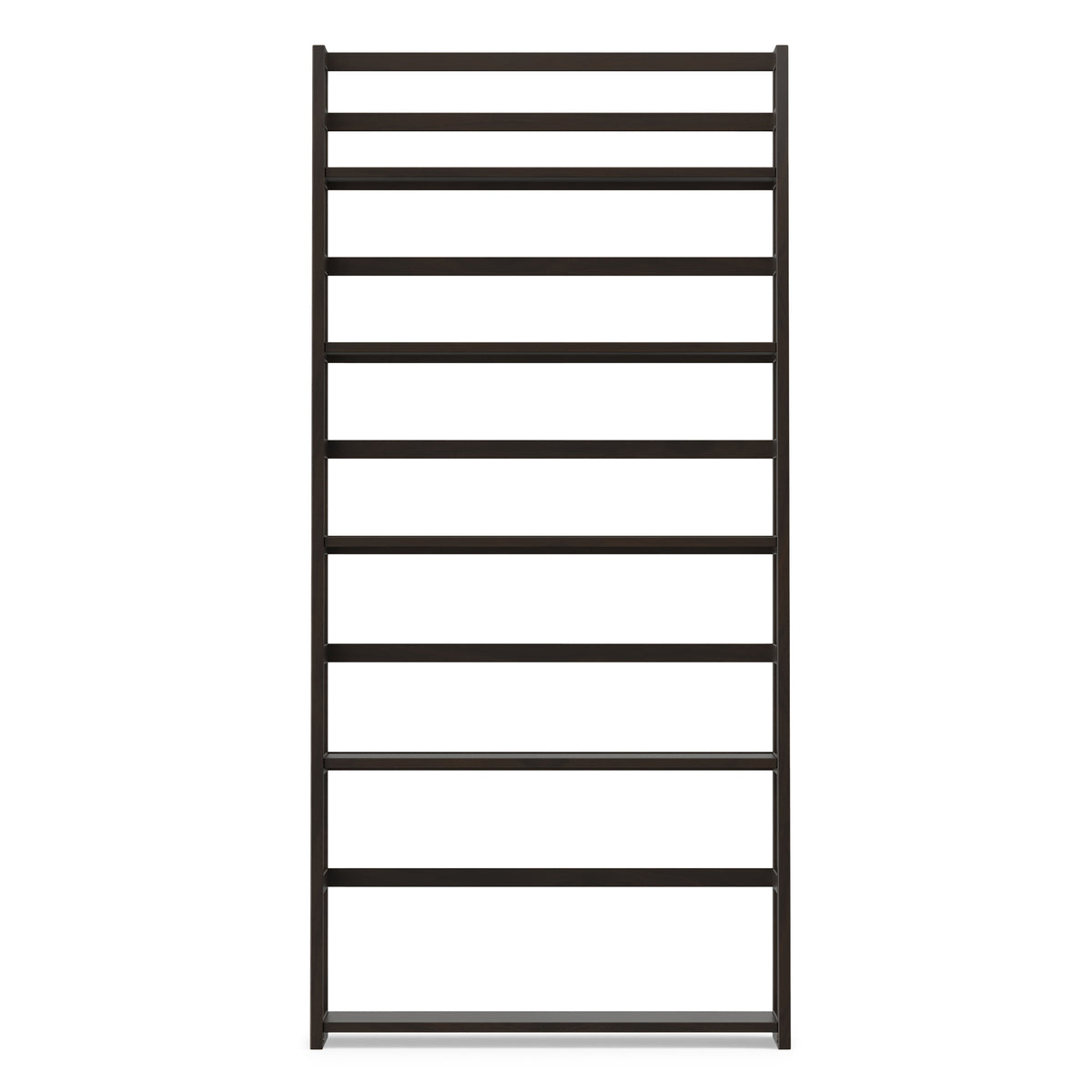Brunette Brown | Acadian Ladder Shelf Bookcase