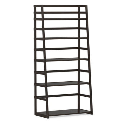 Brunette Brown | Acadian Ladder Shelf Bookcase