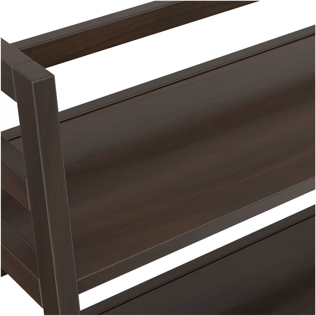 Brunette Brown | Acadian Ladder Shelf Bookcase