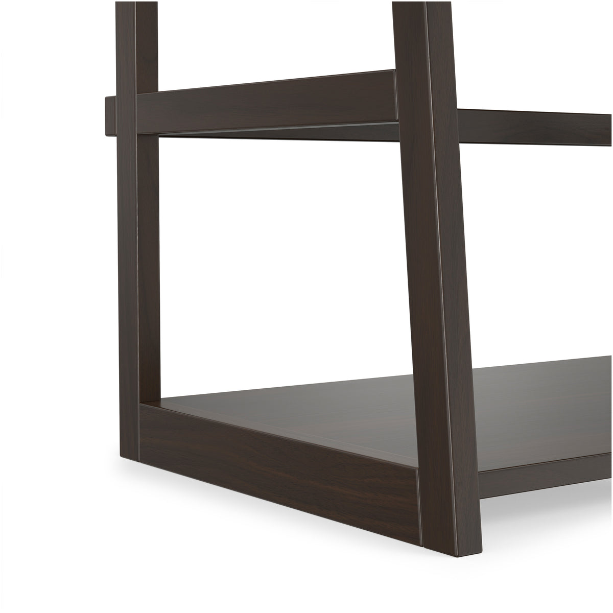 Brunette Brown | Acadian Ladder Shelf Bookcase