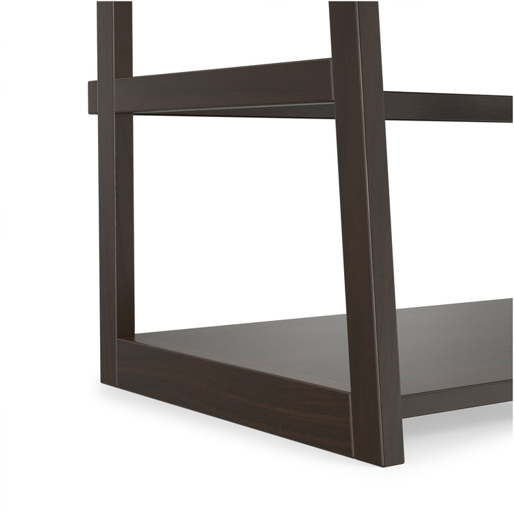 Brunette Brown | Acadian Ladder Shelf Bookcase