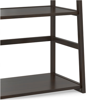 Brunette Brown | Acadian Ladder Shelf Bookcase