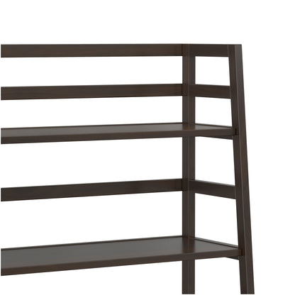 Brunette Brown | Acadian Ladder Shelf Bookcase