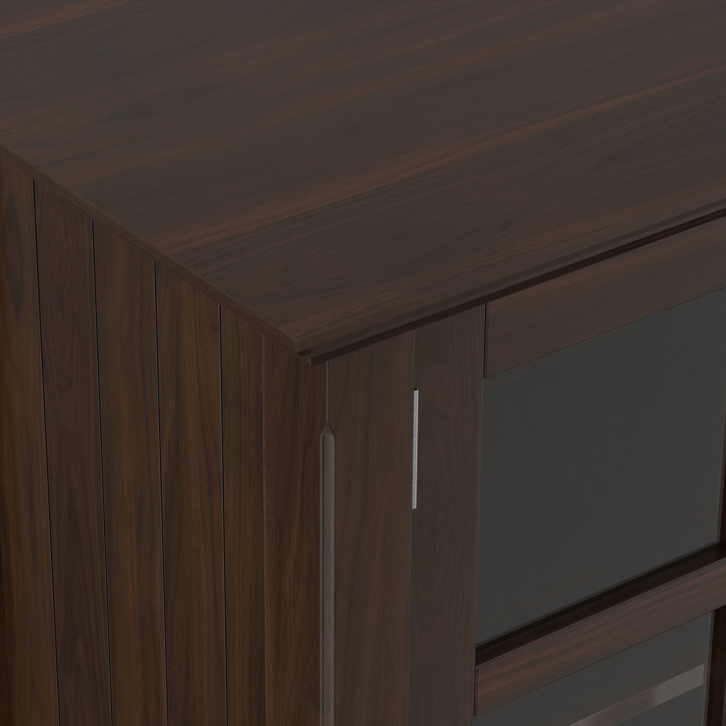 Brunette Brown | Acadian Wide Storage Cabinet