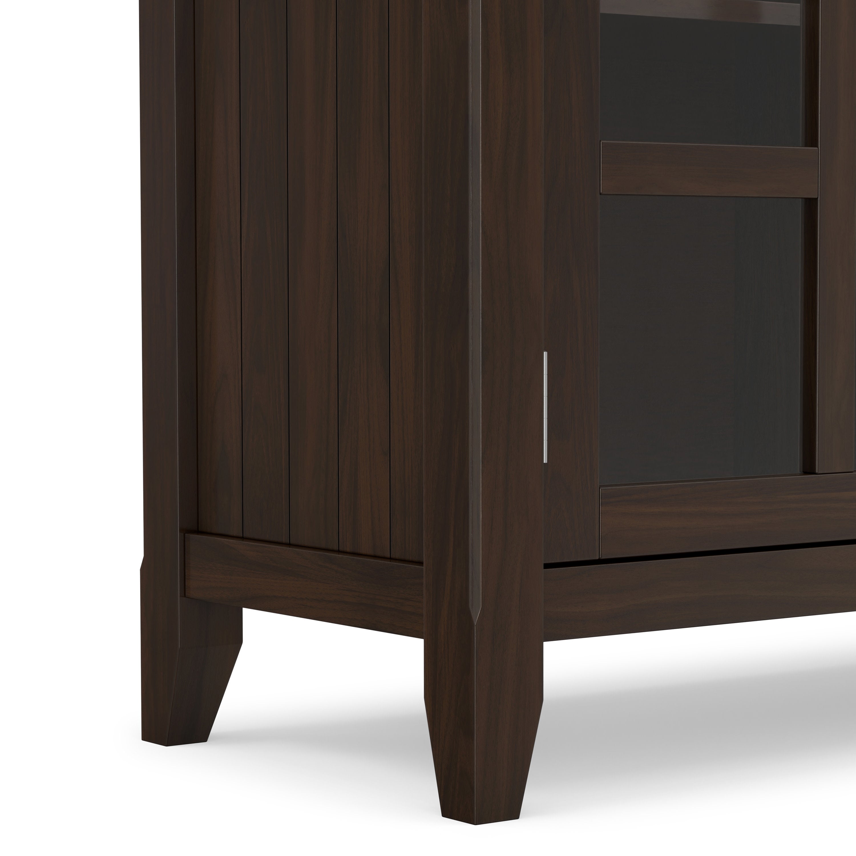 Solid Wood Storage Cabinet | Acadian Wide Storage Cabinet – Simpli
