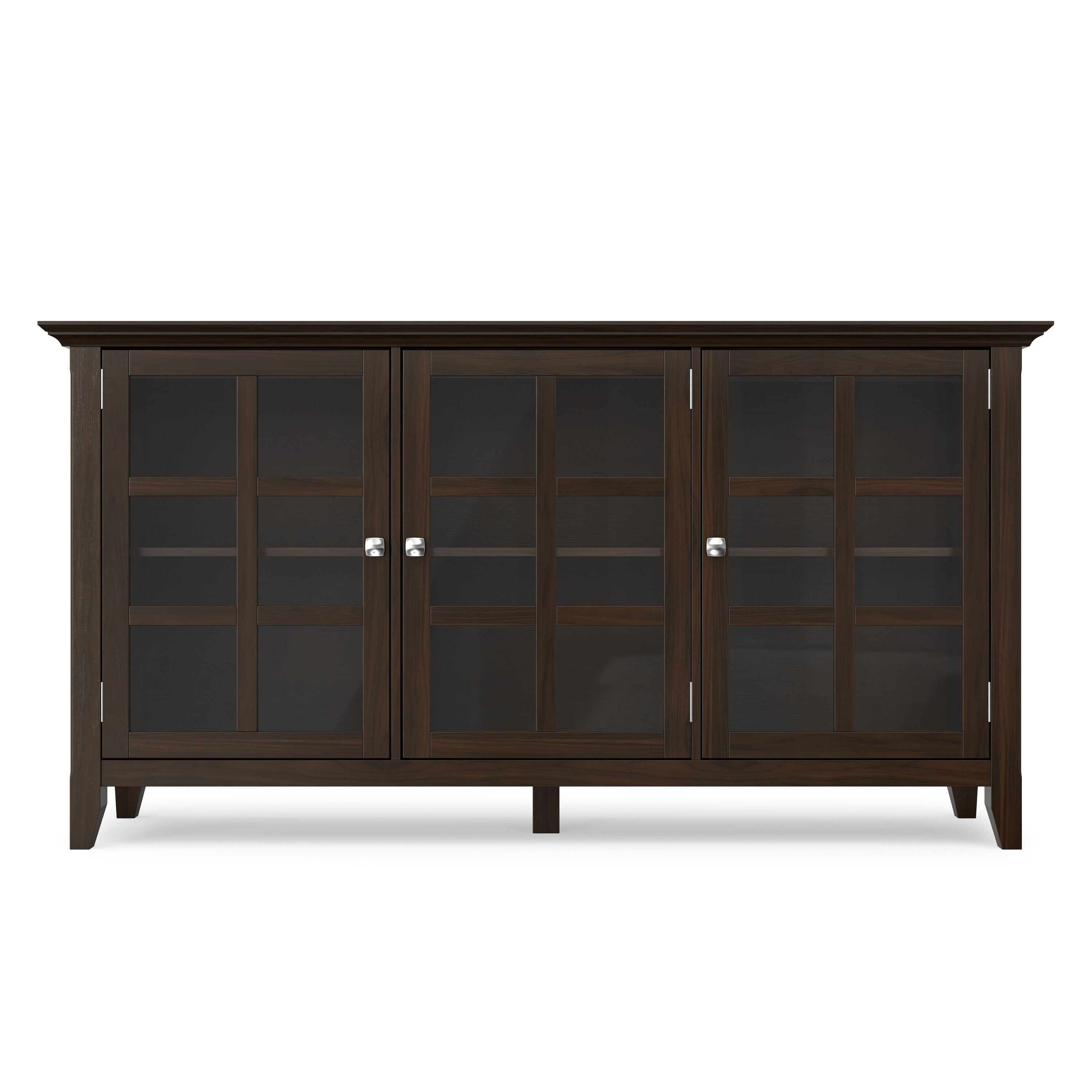 Solid Wood Storage Cabinet | Acadian Wide Storage Cabinet – Simpli