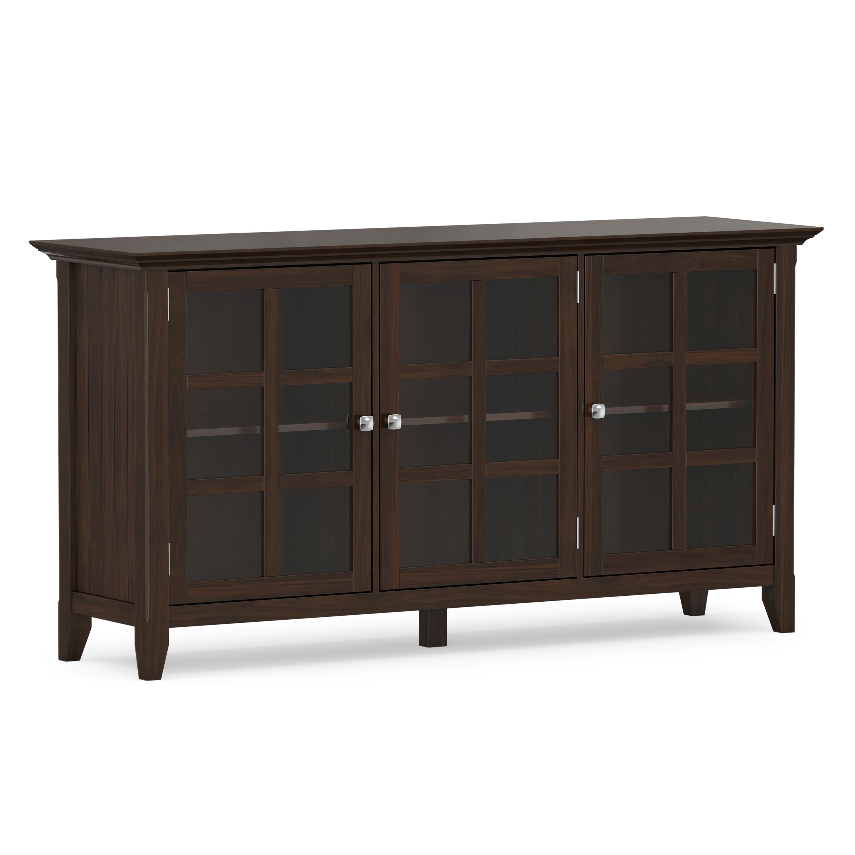 Solid Wood Storage Cabinet | Acadian Wide Storage Cabinet – Simpli