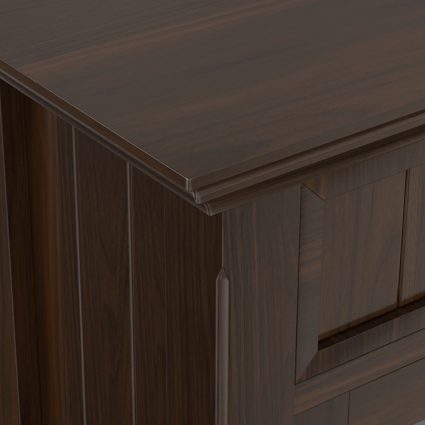 Brunette Brown | Acadian Entryway Storage Cabinet