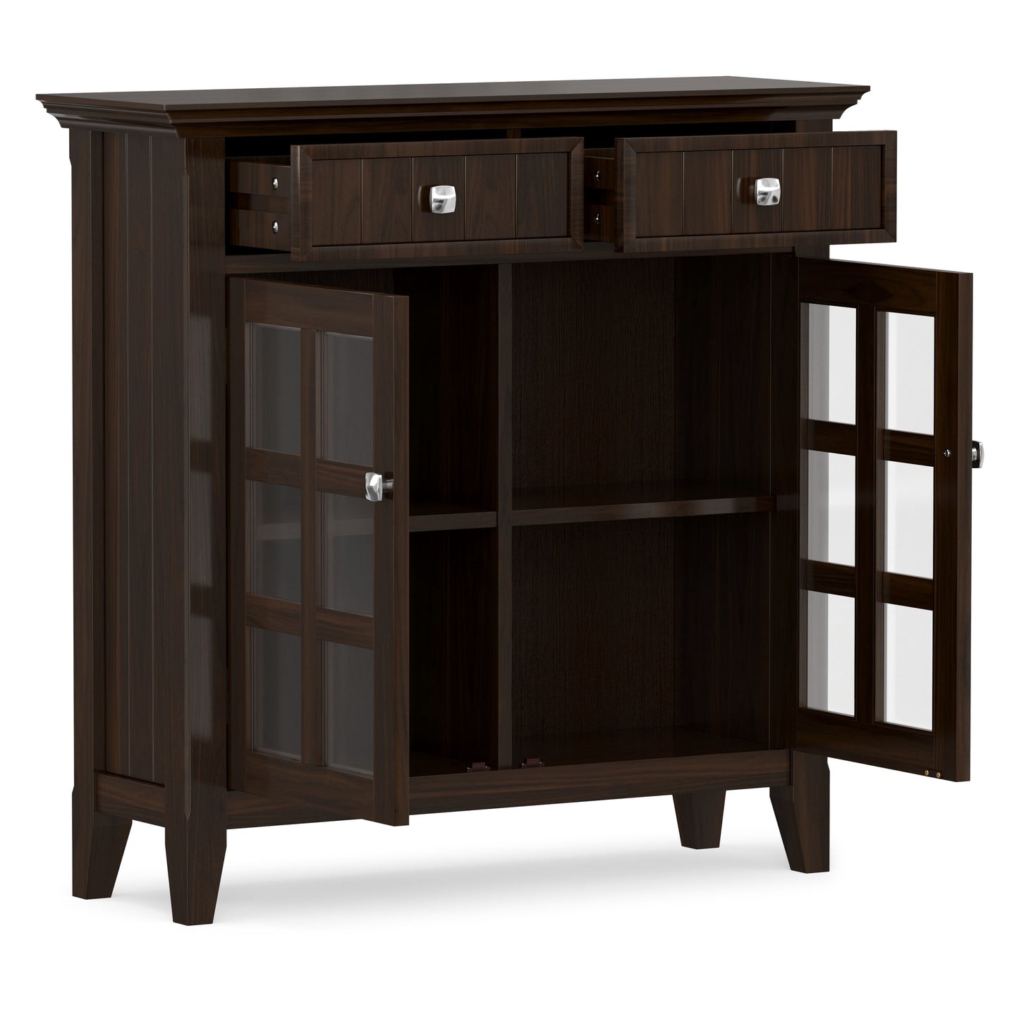 Brunette Brown | Acadian Entryway Storage Cabinet