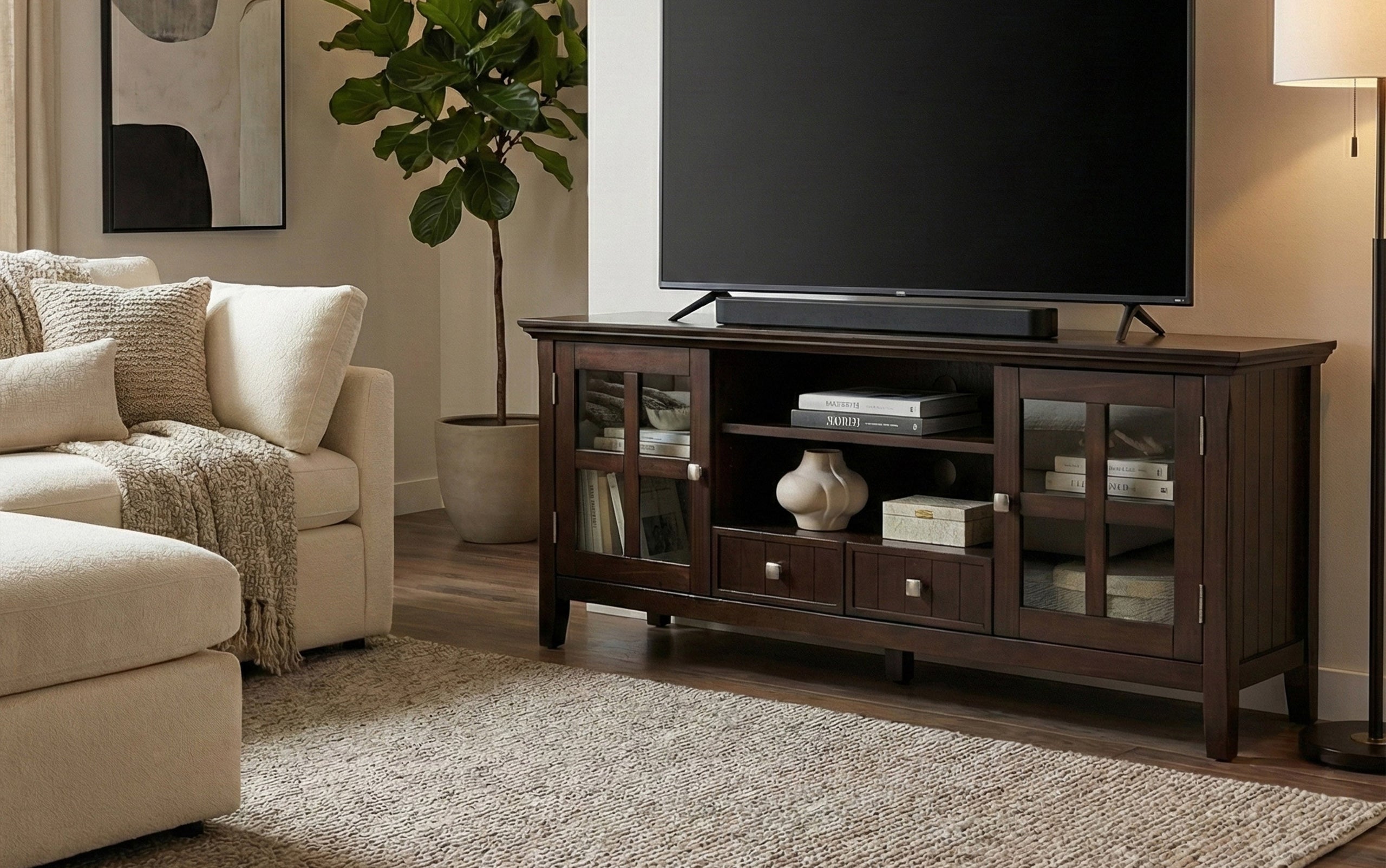 Brunette Brown | Acadian 60 inch TV Stand