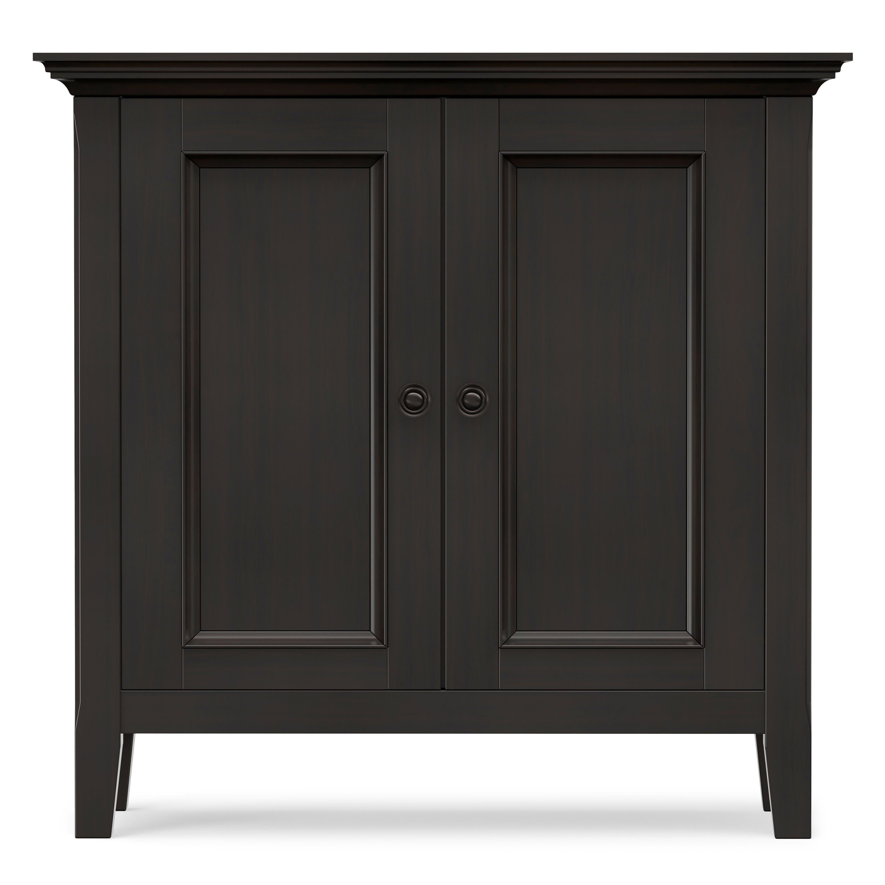 Solid Wood Storage Cabinet | Amherst Low Storage Cabinet – Simpli Home