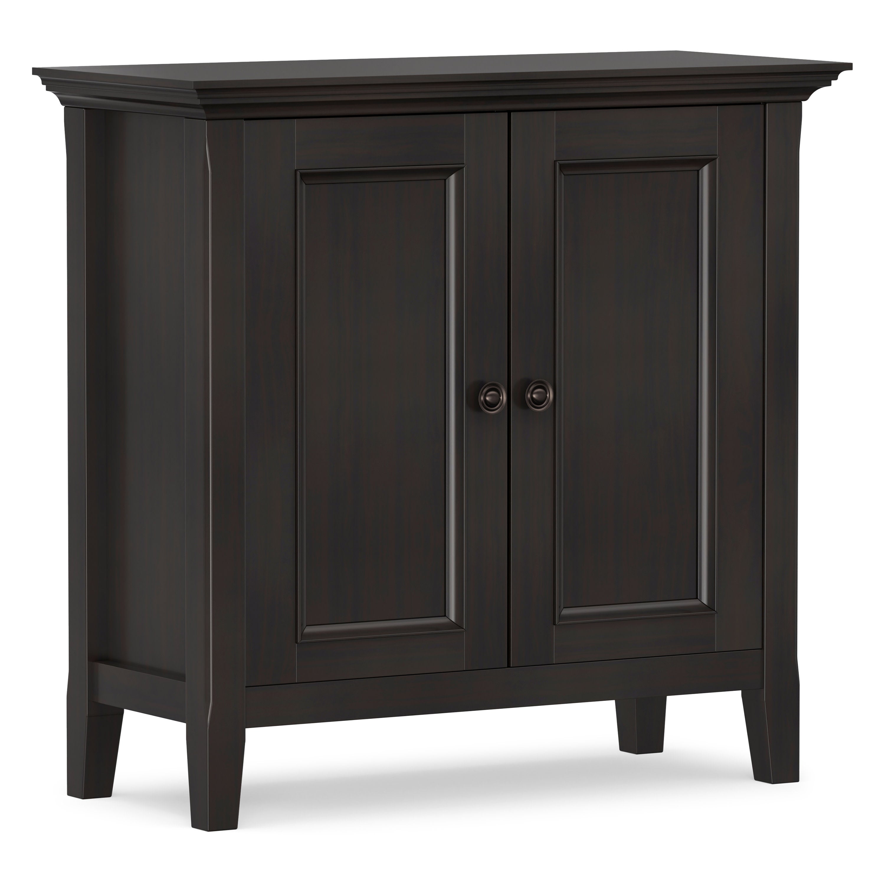 Solid Wood Storage Cabinet | Amherst Low Storage Cabinet – Simpli Home