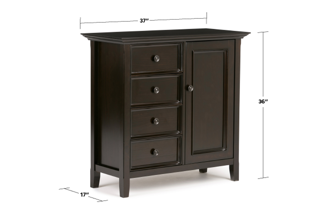 Simpli Home Amherst - Petite armoire de rangement