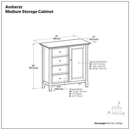 Hickory Brown | Amherst Medium Storage Cabinet