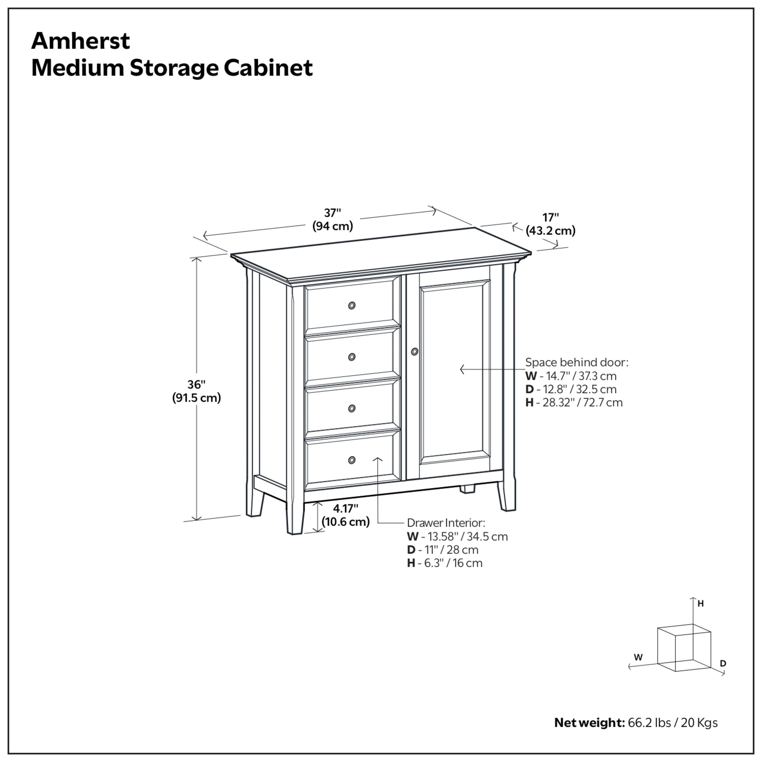 Light Golden Brown | Amherst Medium Storage Cabinet