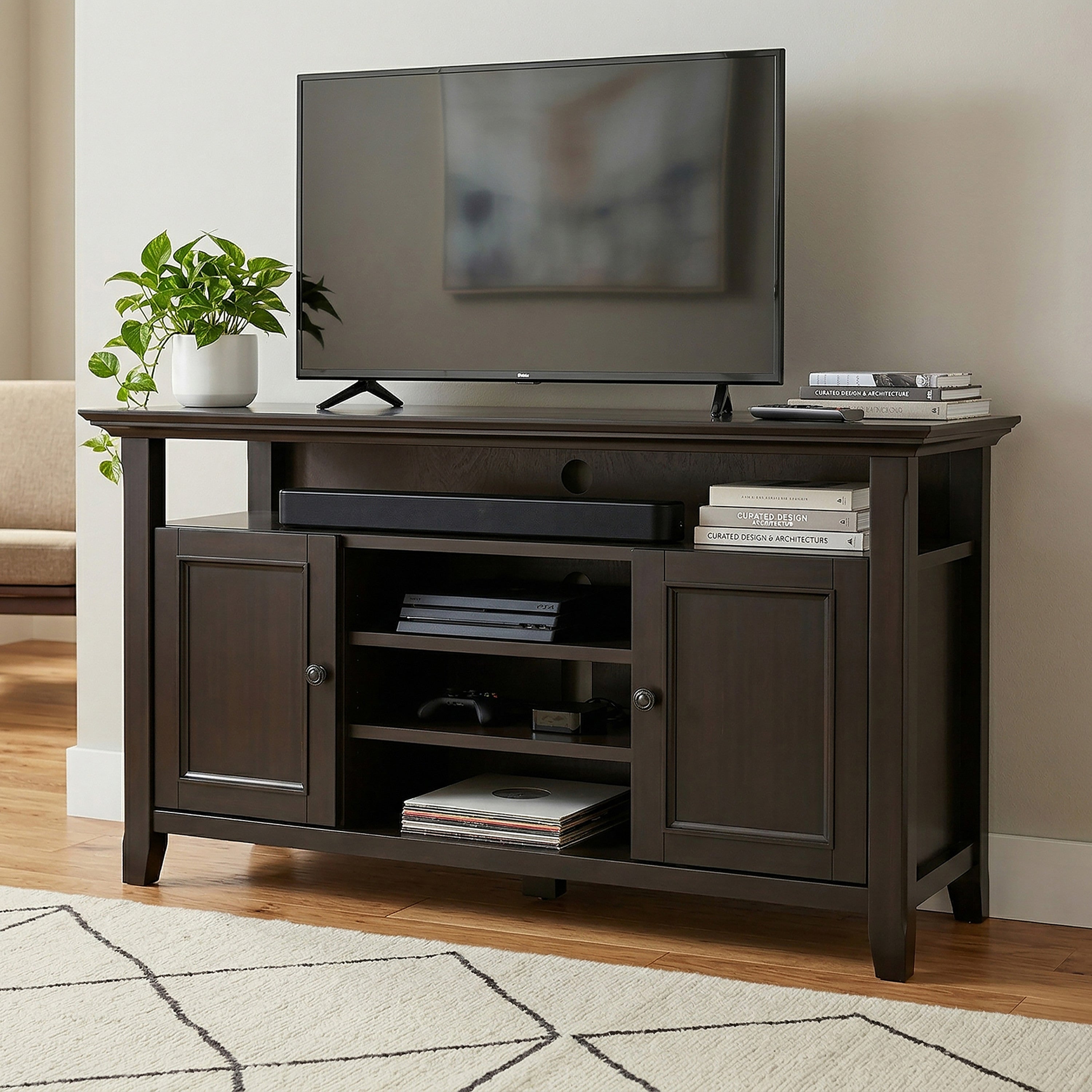 55 Inch TV Stand | Amherst Media Console – Simpli Home