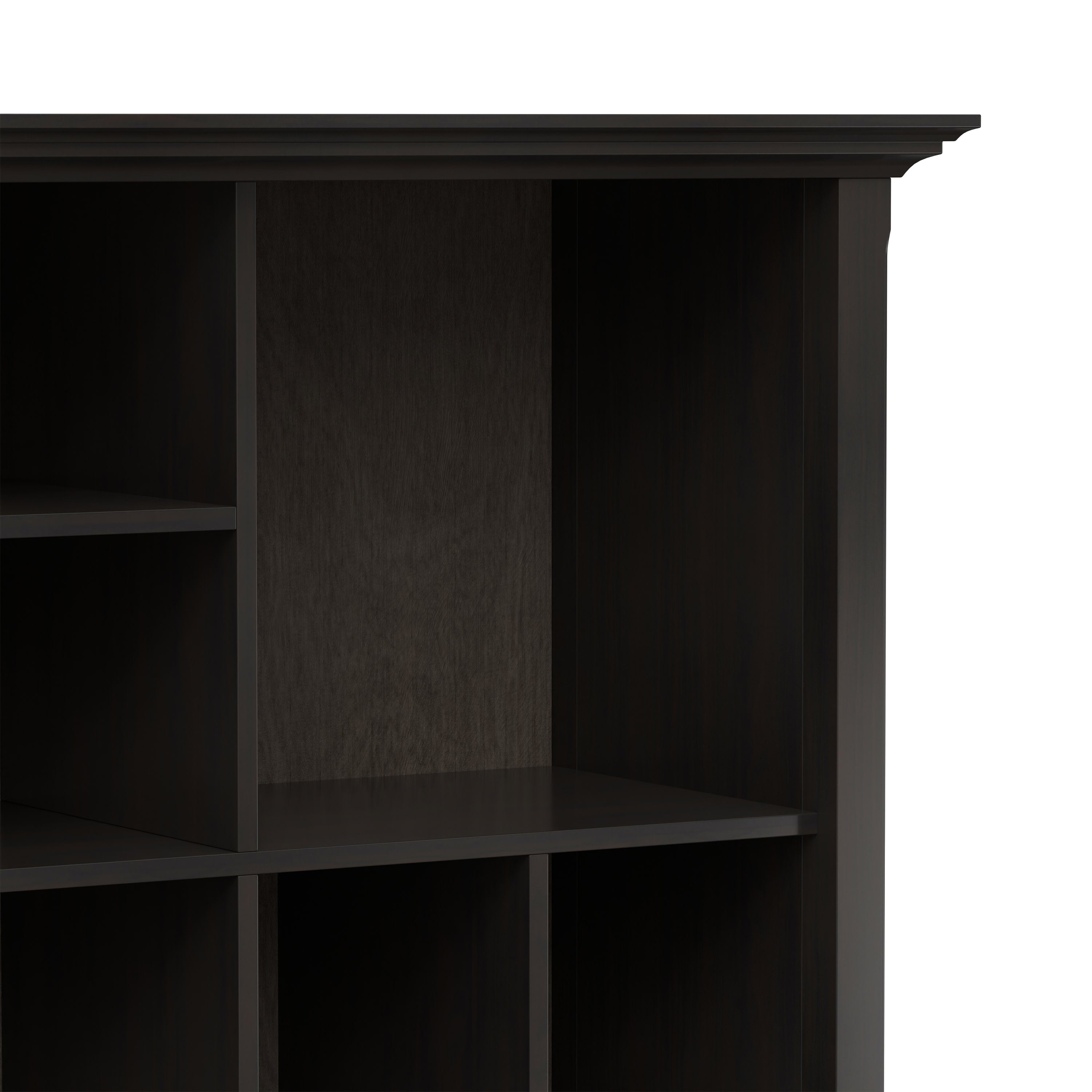 Solid Wood Bookcase | Amherst Multi Cube Storage Unit – Simpli Home