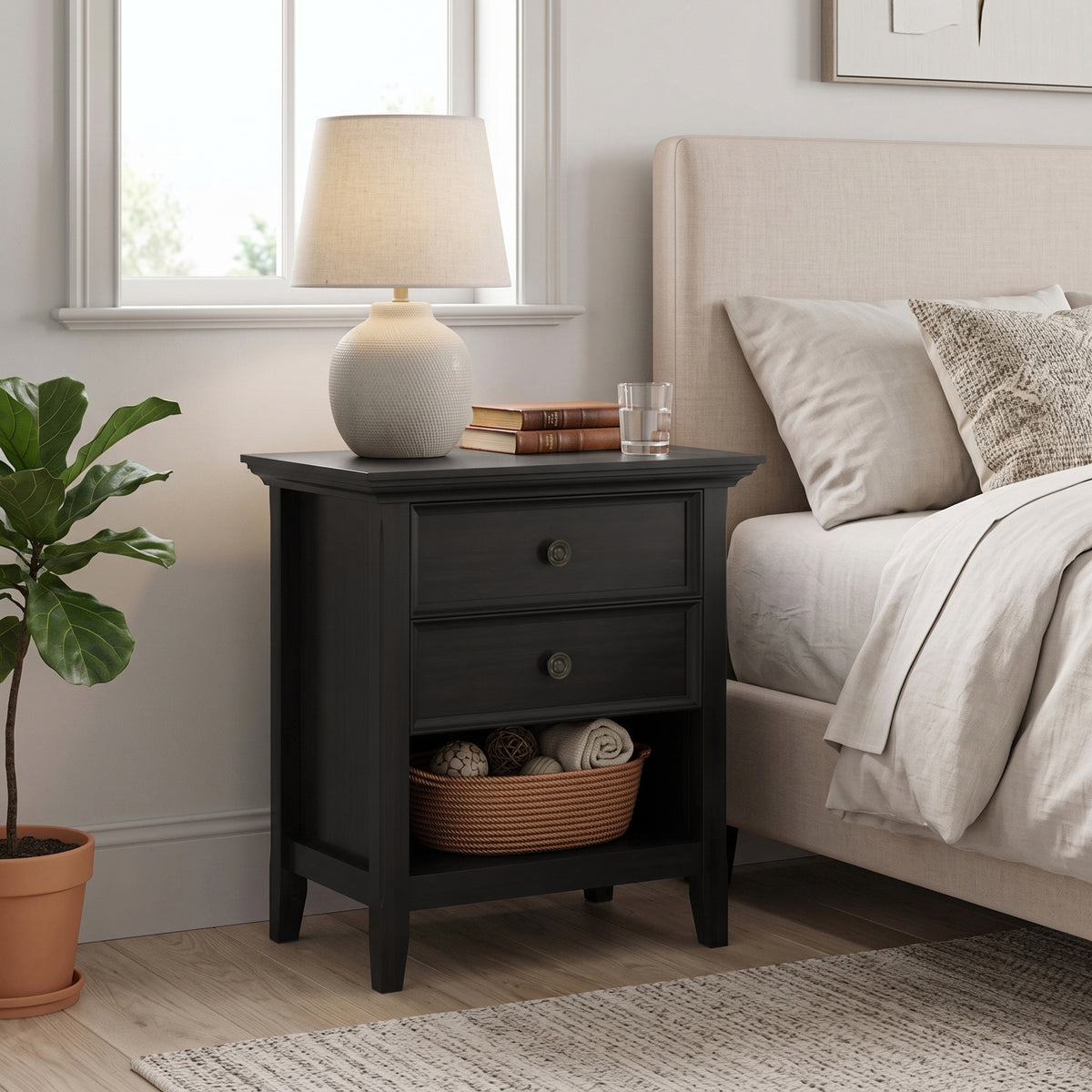 Hickory Brown | Amherst Bedside Table