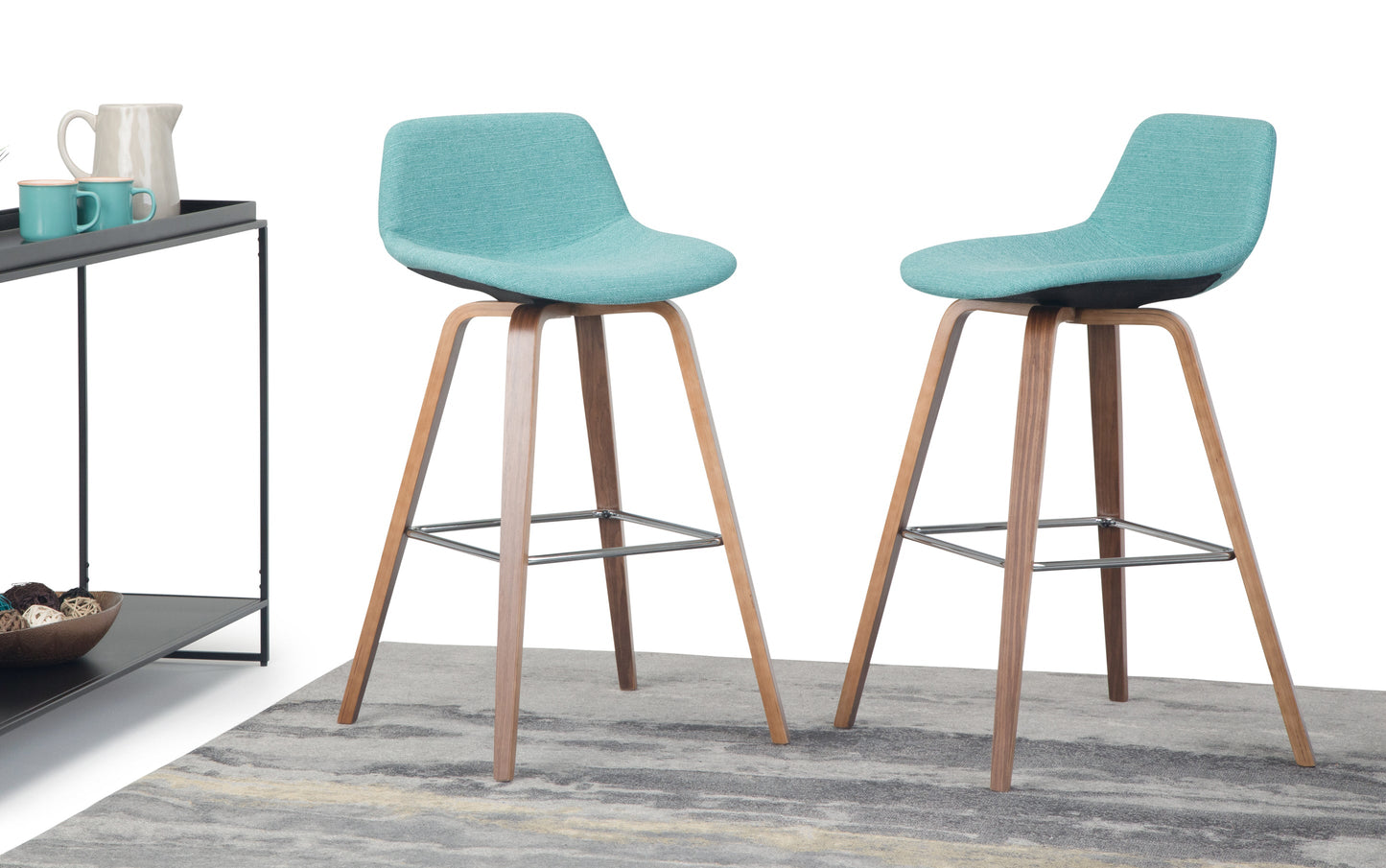 Randolph Bentwood Counter Height Stool (Set of 2) in Natural Leg Color