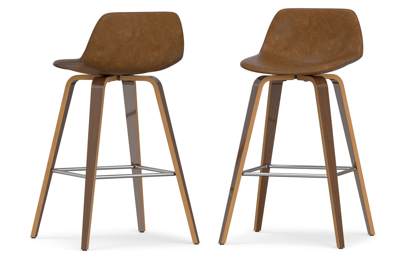 Randolph Bentwood Counter Height Stool (Set of 2) in Deep Tan