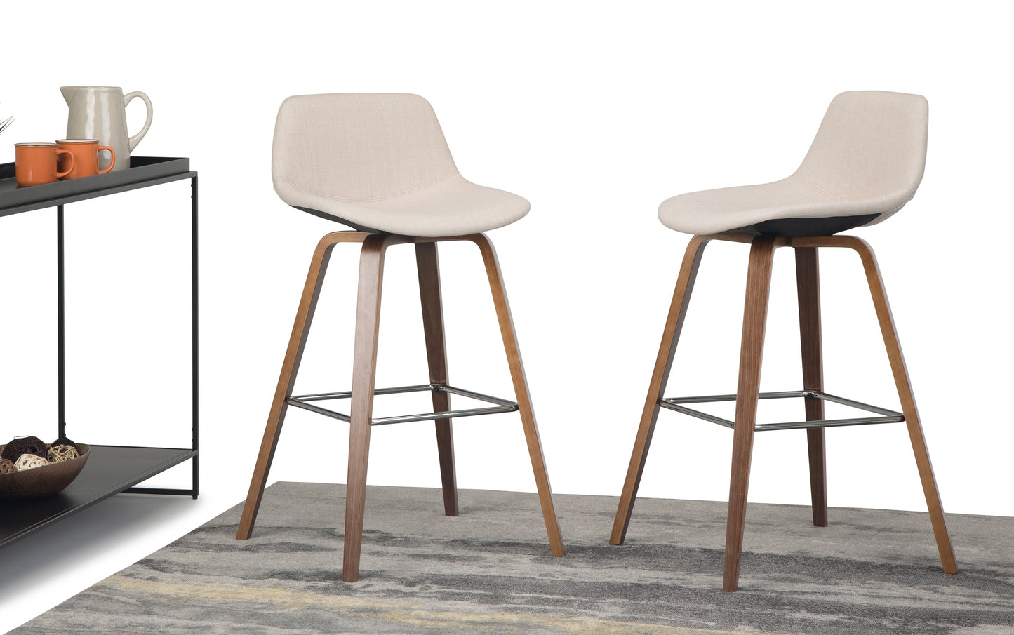Randolph Bentwood Counter Height Stool (Set of 2) in Natural Leg Color