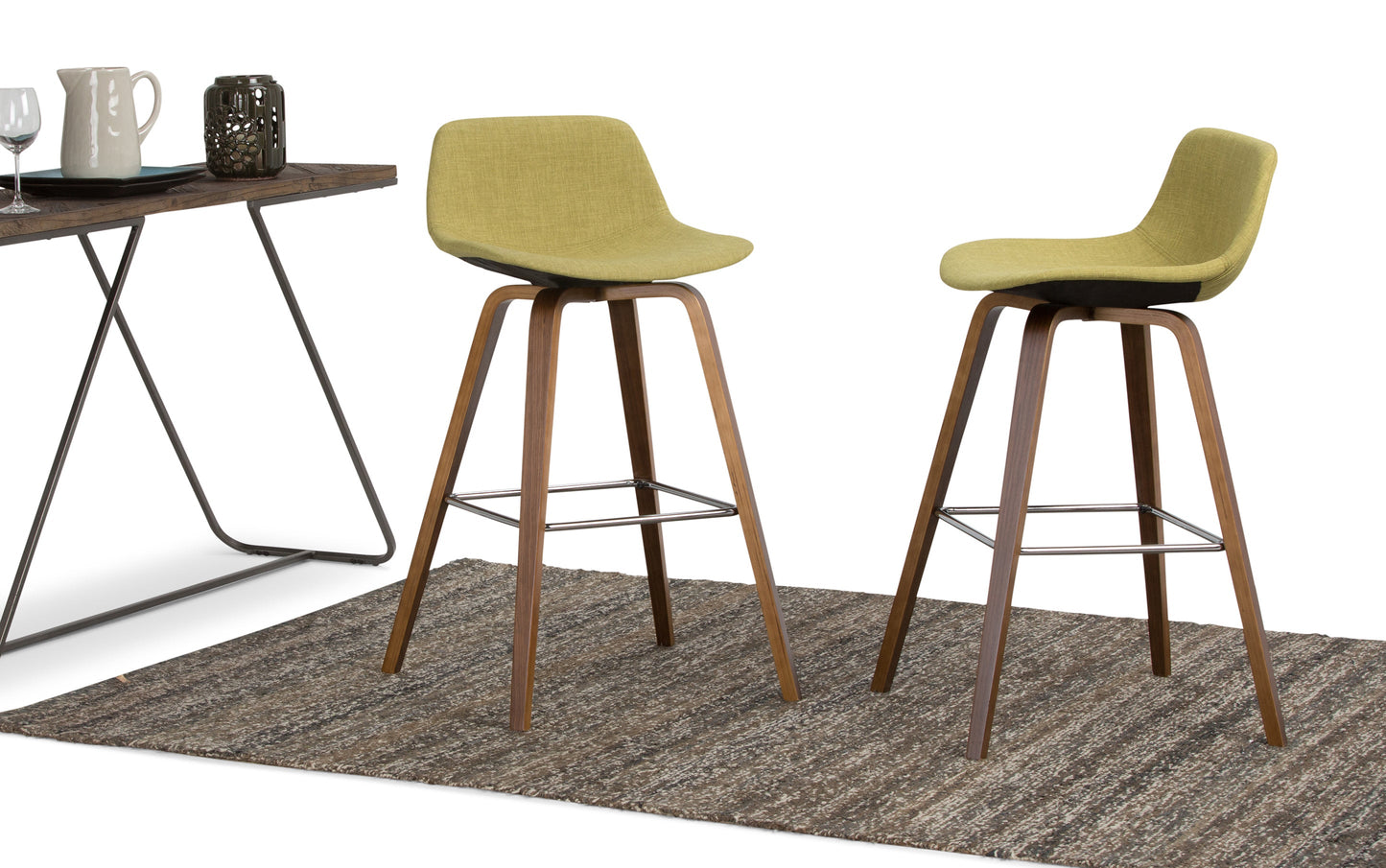Randolph Bentwood Counter Height Stool (Set of 2) in Natural Leg Color